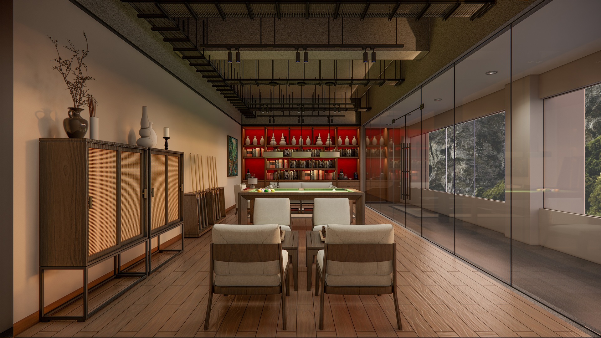 Cigar Room and Entertainment Room